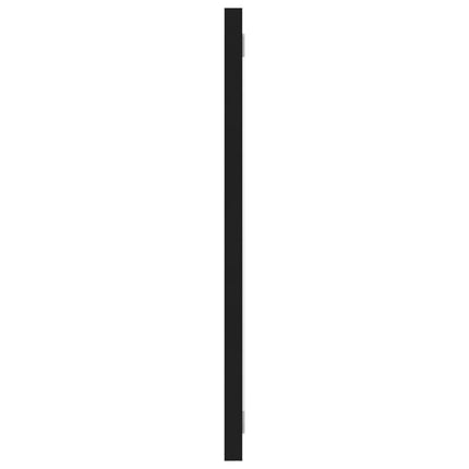 Bathroom Mirror Black 39.4"x0.6"x14.6" Engineered Wood