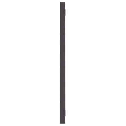 Bathroom Mirror Gray 39.4"x0.6"x14.6" Engineered Wood