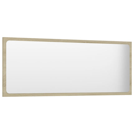 Bathroom Mirror Sonoma Oak 39.4"x0.6"x14.6" Engineered Wood
