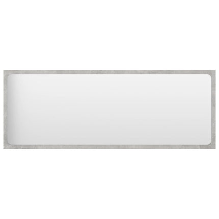 Bathroom Mirror Concrete Gray 39.4"x0.6"x14.6" Engineered Wood