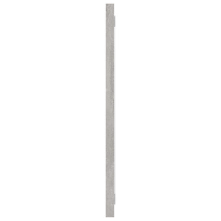 Bathroom Mirror Concrete Gray 39.4"x0.6"x14.6" Engineered Wood