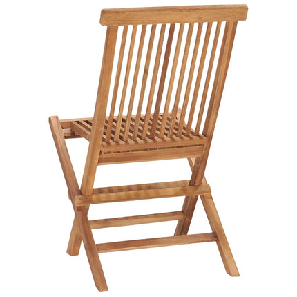 9 Piece Folding Patio Dining Set Solid Teak Wood