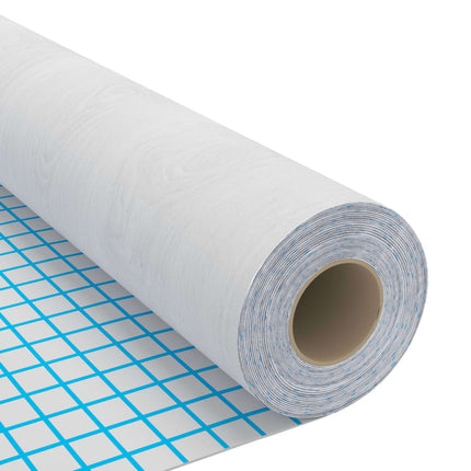Self-adhesive Furniture Films 2 pcs White Wood 196.9"x35.4" PVC