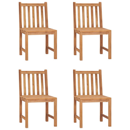 5 Piece Garden Dining Set 31.5" x 31.5" Solid Teak Wood