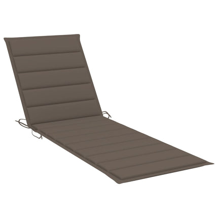 Sunlounger Grey Solid Acacia wood, 100% polyester fabric 78.7in