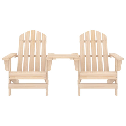 Patio Adirondack Chairs with Tea Table Solid Fir Wood