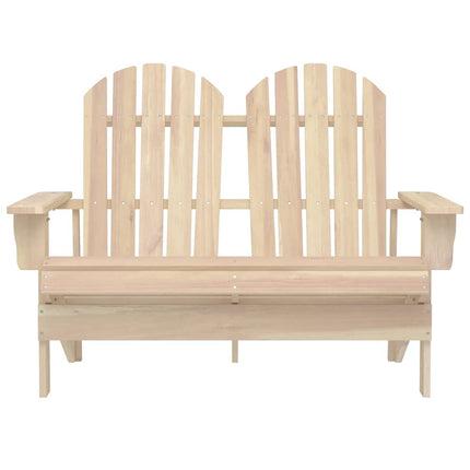 2-Seater Patio Adirondack Chair Solid Wood Fir