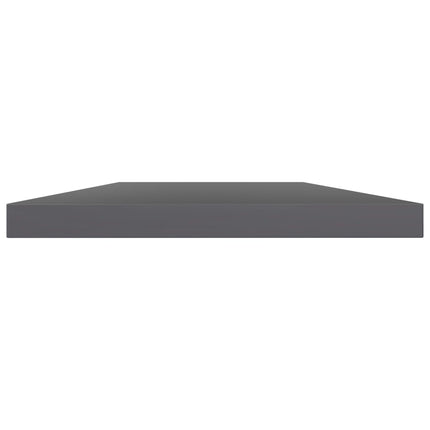 Bookshelf Boards 8 pcs High Gloss Gray 15.7"x7.9"x0.6" Engineered Wood