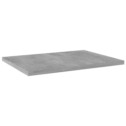 Bookshelf Boards 4 pcs Concrete Gray 15.7"x11.8"x0.6" Engineered Wood