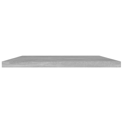 Bookshelf Boards 4 pcs Concrete Gray 15.7"x11.8"x0.6" Engineered Wood