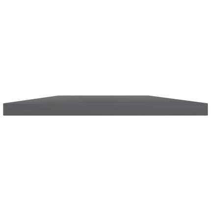 Bookshelf Boards 4 pcs High Gloss Gray 15.7"x11.8"x0.6" Engineered Wood