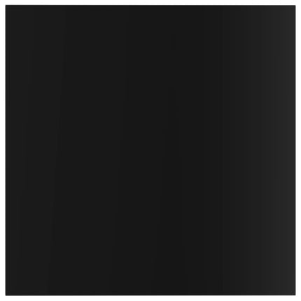 Bookshelf Boards 4 pcs High Gloss Black 15.7"x15.7"x0.6" Engineered Wood