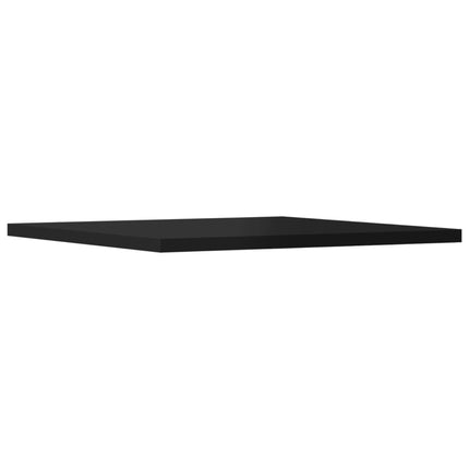 Bookshelf Boards 8 pcs High Gloss Black 15.7"x15.7"x0.6" Engineered Wood