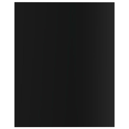 Bookshelf Boards 8 pcs High Gloss Black 15.7"x19.7"x0.6" Engineered Wood