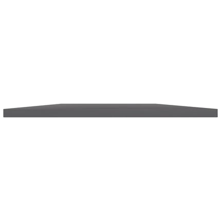 Bookshelf Boards 8 pcs High Gloss Gray 15.7"x19.7"x0.6" Engineered Wood