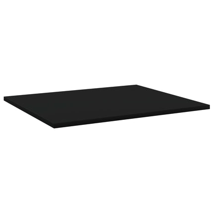 Bookshelf Boards 8 pcs Black 23.6"x19.7"x0.6" Engineered Wood