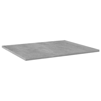 Bookshelf Boards 8 pcs Concrete Gray 23.6"x19.7"x0.6" Engineered Wood