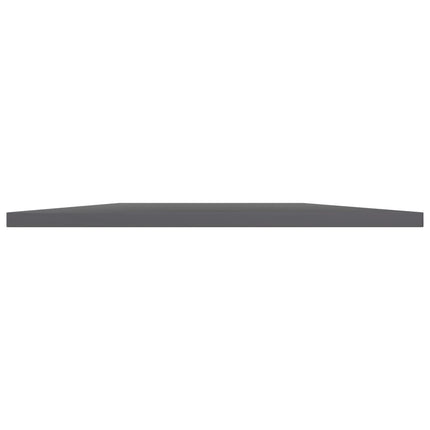 Bookshelf Boards 8 pcs High Gloss Gray 23.6"x19.7"x0.6" Engineered Wood