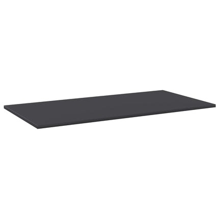 Bookshelf Boards 8 pcs Gray 31.5"x11.8"x0.6" Engineered Wood