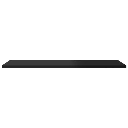 Bookshelf Boards 8 pcs High Gloss Black 31.5"x11.8"x0.6" Engineered Wood