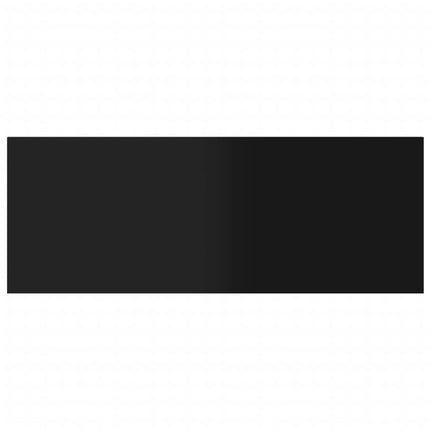 Bookshelf Boards 8 pcs High Gloss Black 31.5"x11.8"x0.6" Engineered Wood