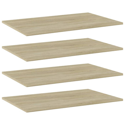 Bookshelf Boards 4 pcs Sonoma Oak 31.5"x19.7"x0.6" Engineered Wood