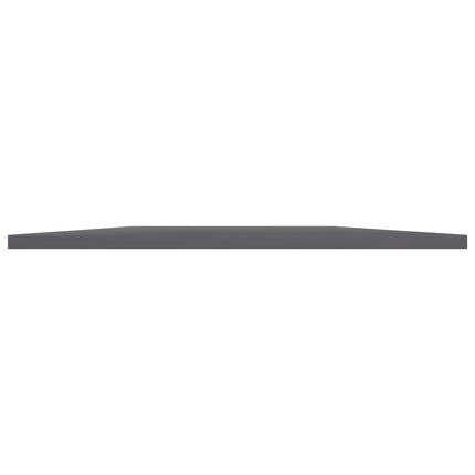 Bookshelf Boards 4 pcs High Gloss Gray 31.5"x19.7"x0.6" Engineered Wood