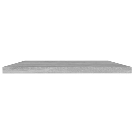 Bookshelf Boards 8 pcs Concrete Gray 39.4"x11.8"x0.6" Engineered Wood