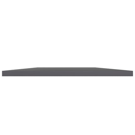 Bookshelf Boards 4 pcs High Gloss Gray 39.4"x15.7"x0.6" Engineered Wood