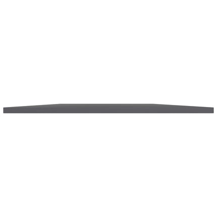 Bookshelf Boards 4 pcs High Gloss Gray 39.4"x19.7"x0.6" Engineered Wood
