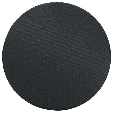 5 Piece Patio Bar Set with Cushions Poly Rattan Black