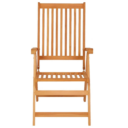 Patio Chairs 2 pcs with Black Cushions Solid Teak Wood