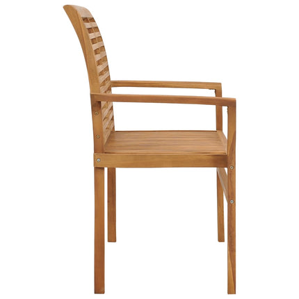 Patio Bench with Green Cushion 44.1" Solid Teak Wood