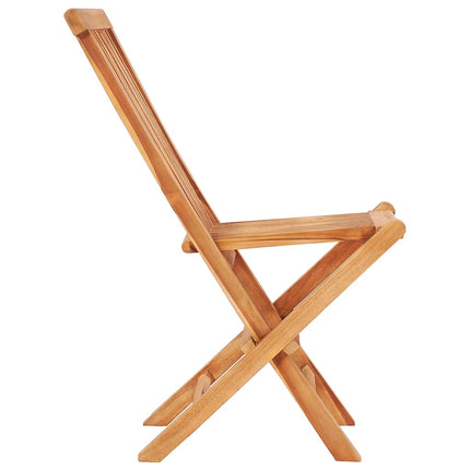 3 Piece Bistro Set with Taupe Cushions Solid Teak Wood
