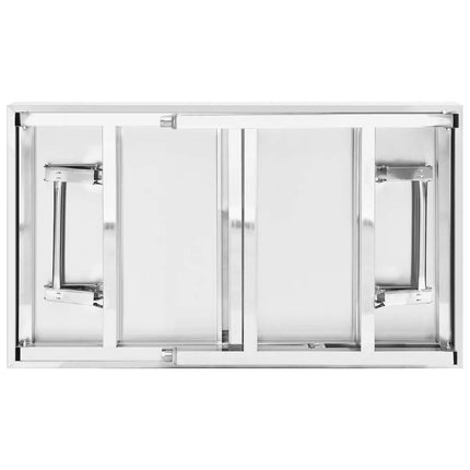Kitchen Folding Work Table 39.4"x24"x32" Stainless Steel