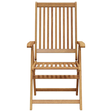 Folding Patio Chairs 4 pcs Solid Acacia Wood