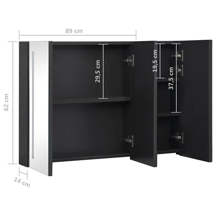 LED Bathroom Mirror Cabinet 35"x5.5"x24.4
