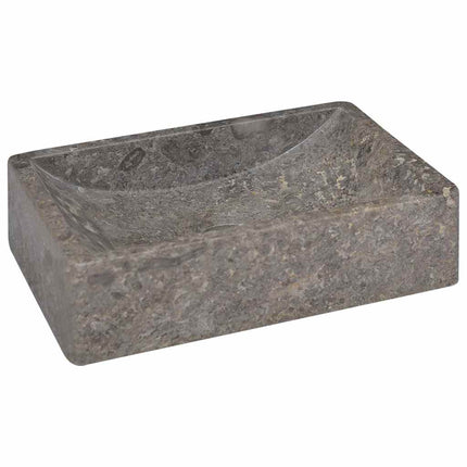 Sink 17.7"x11.8"x4.7" Marble High Gloss Gray