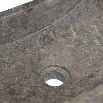 Sink 17.7"x11.8"x4.7" Marble High Gloss Gray