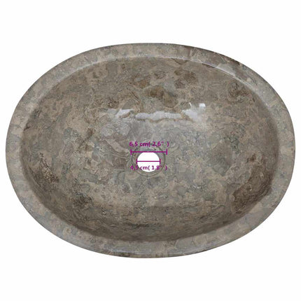 Sink Gray 20.9"x15.7"x5.9" Marble
