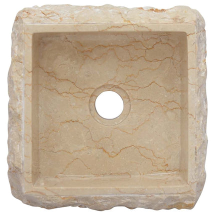 Sink Cream 11.8"x11.8"x5.1" Marble