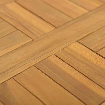 Square Table Top 15.7"x15.7"x1" Solid Wood Teak