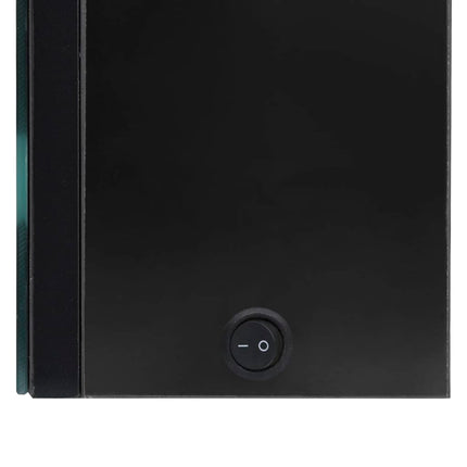 LED Bathroom Mirror Cabinet 35"x5.5"x24.4" Shining Black