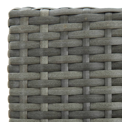 5 Piece Patio Bar Set with Cushions Gray
