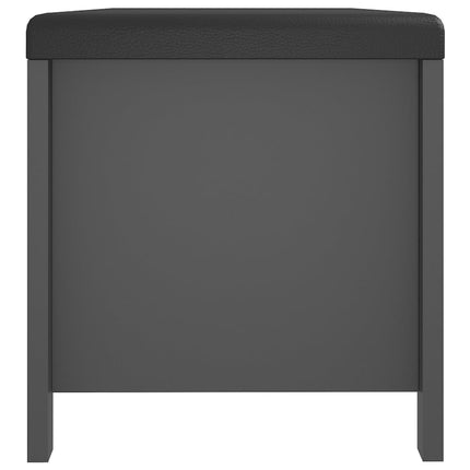 Storage Box with Cushion Gray 41.3"x15.7"x17.7" Engineered Wood