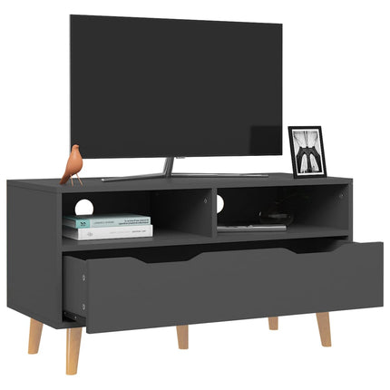 TV Stand Gray 35.4"x15.7"x19.1" Engineered Wood