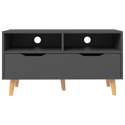 TV Stand Gray 35.4"x15.7"x19.1" Engineered Wood