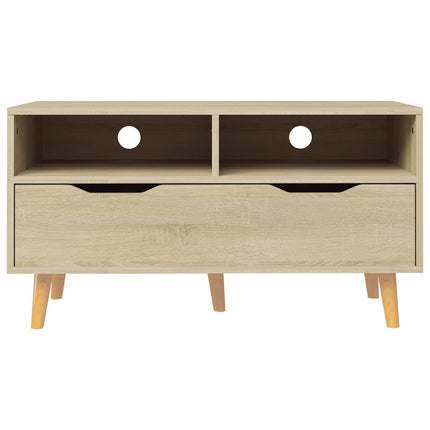 TV Stand Sonoma Oak 35.4"x15.7"x19.1" Engineered Wood