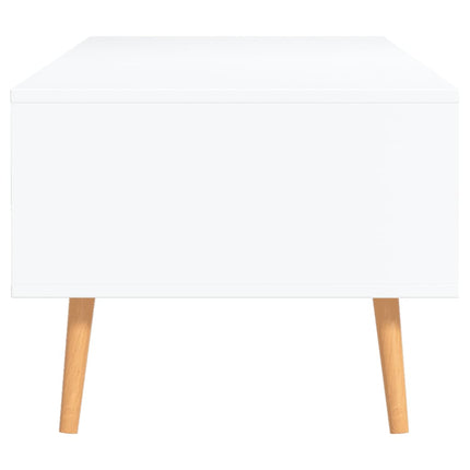 Coffee Table White 39.4"x19.5"x16.9" Engineered Wood