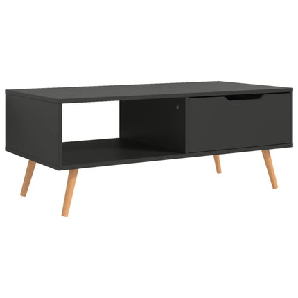 Coffee Table Gray 39.4"x19.5"x16.9" Engineered Wood